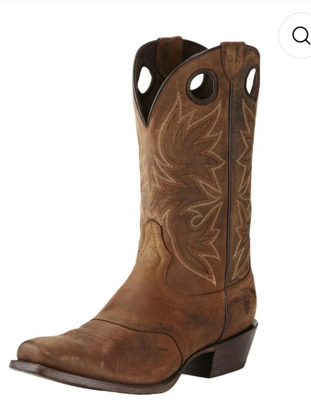 Ariat Men’s Circuit Striker Rustic Brown Leather Western Cowboy Boots